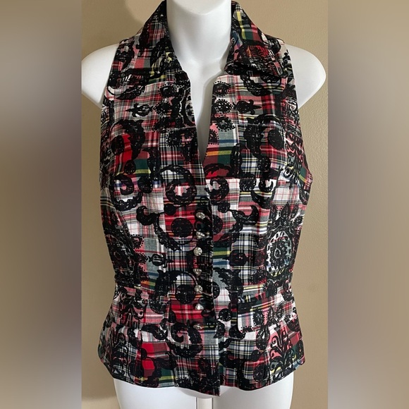 Vintage 1990s Times Seven by Todd Oldham Top Small - Picture 1 of 10